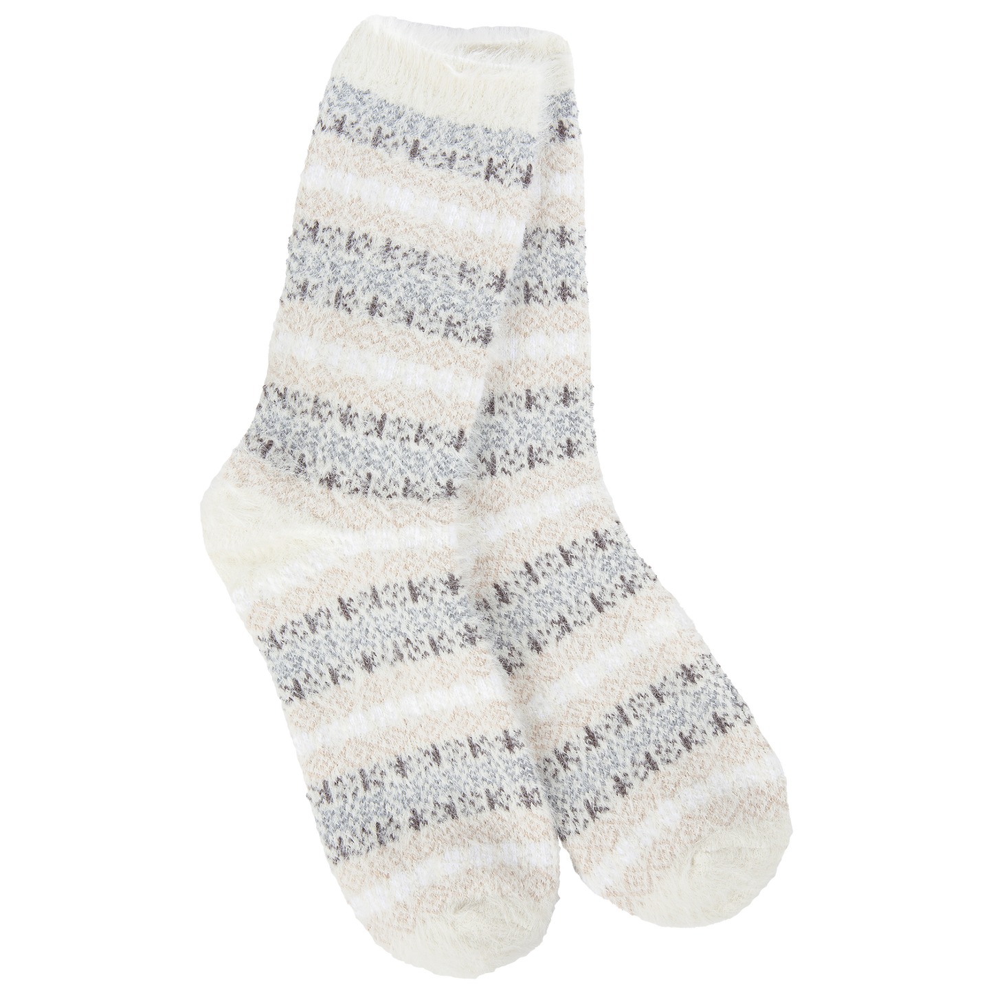 Whimsical Holiday Multi Stripe Crew