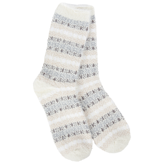 Whimsical Holiday Multi Stripe Crew