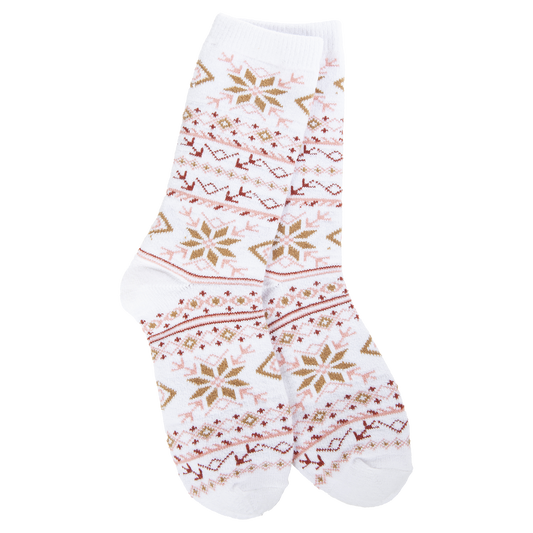 Fair Isle White Mini Crew